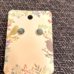 Turquoise stud earrings